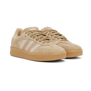 New Adidas Samba Men’s 12. Beige Suede Sneakers
